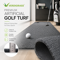 Gazon artificiel professionnel pour le golf, 15 mm, doux, écologique, avec support perméable à l'eau, tapis de putting réaliste