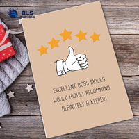 Cartes de remerciement personnalisées avec message de soutien pour boutique en ligne haut de gamme après-vente