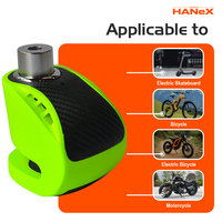 Alarme de protection pour scooter et antivol étanche 120 décibels, verrou de disque de frein pour moto anti-coupure et antivol