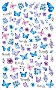 Vente en gros Nouveau Style Japonais Papillon Fleur Décalcomanies pour Ongles Art 3D Imperméable Auto-Adhésif Autocollants pour Ongles Décorations de Manucure DIY - Product Image 4