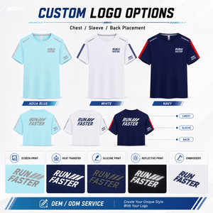 Camiseta Deportiva Personalizada con Logotipo, 100% Poliéster, Secado Rápido, 170g, Camiseta Deportiva de Alto Rendimiento para Gimnasio, Reflectante, Marca Privada - Product Image 2