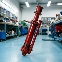 Pompe à boue verticale immergée OEM haute résistance au chrome, avec revêtement en caoutchouc, résistante à la corrosion et à l'abrasion, pour produits chimiques