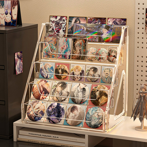 Support de rangement moderne en plastique à quatre niveaux pour CD, style escalier, grande capacité, pour CD, cassettes et albums - Product Image 6