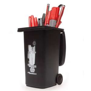 صندوق قمامة صغير مخصص لجانب الرصف مع صندوق قمامة مع عجلة <span class=keywords><strong>Wheelie</strong></span> Bin مكتب منظم لإعادة التدوير ، وعاء قلم أدوات مكتبية - Product Image 6