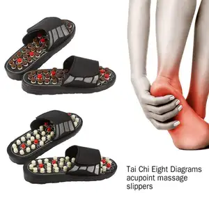 Pantoufles de Massage des pieds Thérapie d'acupuncture Masseur Chaussures Pour Pied Acupoint Activation Réflexologie Soins des pieds Massageador Sandale