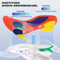 Semelles orthopédiques YEBEI en PU avec soutien de la voûte plantaire, amortissantes, absorbant les chocs, confortables et respirantes, plantillas para zapatos unisexes