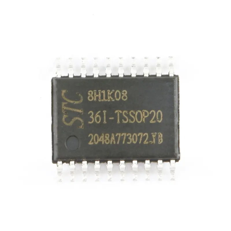 Nieuwe Originele Verbeterde 1T 8051 Microcontroller Mcu Ic Controller Chip Stc 8h1k08 Stc8h1k08 Tssop20 STC8H1K08-36I-TSSOP20