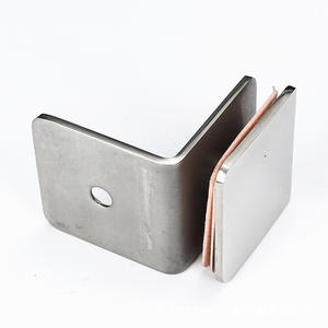 Support mural fixe moderne en acier inoxydable 304 avec coin carré <span class=keywords><strong>Clip</strong></span> <span class=keywords><strong>pour</strong></span> porte en <span class=keywords><strong>verre</strong></span> à 90 degrés Accessoires durables <span class=keywords><strong>pour</strong></span> porte de salle de bain et fenêtre - Product Image 5