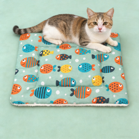 Tapis pour animaux de compagnie en velours moderne de luxe à imprimé dinosaure, antidérapant, lit d'hiver en peluche douce pour petits chiens et chats, coussin confortable et chaud