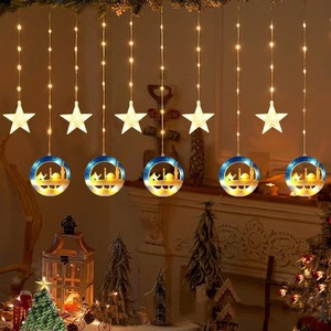 2025 mới trong nhà/ngoài trời Trung Đông rỗng nhà thờ hồi giáo Cổ Tích chuỗi ánh sáng trắng ấm áp ramadan trang trí lâu đài EID mubarak khảm - Product Image 5