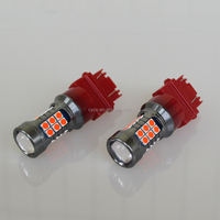 Ampoule LED 3157 27LED 27SMD 3030 12V pour intérieur de voiture, clignotant, feu stop, super blanc/jaune/rouge, pour rétrofit/amélioration