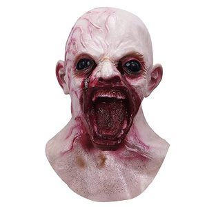 Máscara de Látex Suave de Demonio Sangriento, Máscara Completa de Terror para Halloween, Disfraz de Zombie, Accesorio para Fiestas de Disfraces y Casas Encantadas - Product Image 1