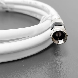 CCTVホワイトまたはブラックRG6ケーブル用にデュアルシールドされたFコネクタ付き20フィートRG6同軸ケーブル - Product Image 5