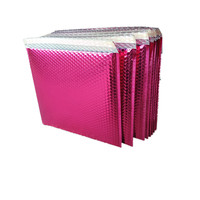 Enveloppe à bulles biodégradable en aluminium doré, personnalisable avec logo, imperméable, pour promotion en gros