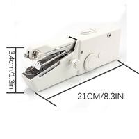 Mini Machine à Coudre Électrique Portable à Main, Point Pratique Rapide, pour Travaux d'Aiguille et Vêtements Domestiques Sans Fil
