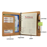 Organiseur en cuir PU personnalisable format A5 à feuilles mobiles pour voyage, bureau et affaires – Vente en gros