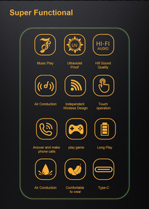 Stylish Eyewear tai nghe thể thao HD Stereo Loa thông minh không dây bluetooths âm thanh Kính mát - Product Image 6