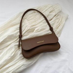 Bolsa Francesa Vintage de Cor Sólida 2024 Twinkle, Bolsa de Ombro Minimalista Pequena e Quadrada - Product Image 6