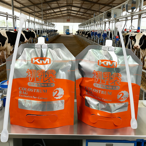 2.5L 4L Colostrum Bag with Spiral Interface Stand Up Pouch Food Grade <b>Plastic</b> <b>Packaging</b> for Calf Feeding Dairy Farm Supplies - Product Image 2