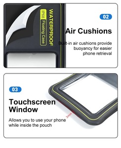 Wholesale IPX8 Foam Floating <strong>Waterproof</strong> Mobile Phone Pouch Hot Sale Dry <strong>Bag</strong> for All <strong>Smartphones</strong> - Product Image 6