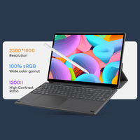 Ordinateur portable Intel 16 pouces 2.5K écran tactile windows11 Business Tablet PC avec clavier magnétique PogoPin Logo personnalisé russe