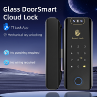 Nouvelle télécommande intelligente mot de passe par empreinte digitale carte IC serrure intelligente pour porte en bois en verre