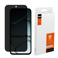 Protection d'écran en verre trempé de luxe 9H 2.5D anti-espion, anti-explosion, avec bords en soie et colle intégrale pour OnePlus N6X