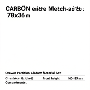Fami <b>Drawer</b> Partition Material Set 78x36 mm Front Height 100-125 mm For Organizing Storage Compartments - Product Image 3