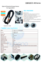Sonde optique industrielle de mesure de l'oxygène dissous RS485 Modbus IP68 étanche pour le traitement des eaux usées