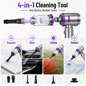 OEM ODM 65W 15kPa 4-in-1 Cordless Handheld <b>Vacuum</b> Cleaner Air Blower Inflator Deflator with Brushless Motor 7 Attachments - Product Image 2