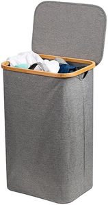 Stylish <b>Large</b> Oxford Cloth Folding Laundry Hamper Foldable Straw <b>Basket</b> Eco-Friendly Sewing Clothes <b>Storage</b> Convenient Elegant - Product Image 2
