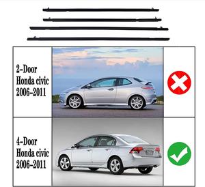 Burlete Exterior <span class=keywords><strong>de</strong></span> Goma <span class=keywords><strong>para</strong></span> Ventanilla <span class=keywords><strong>de</strong></span> Puerta Honda Civic 8ª Gen FD 2006-2011 - Product Image 6