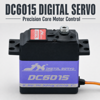 Moteur servo numérique JX DC6015 62g avec coque en aluminium, moteur à engrenages métalliques, pièces de rechange pour hélicoptère, voiture, avion, bateau, véhicules RC, jouets