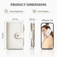 Portefeuille court en similicuir pour femme, blocage RFID, fermeture boutonnée, pochette à monnaie mignonne, en nylon, prix entrepôt