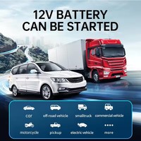 Nouvel arrivage de démarreur de saut à batterie portable Gonfleur à LED Batterie externe d'urgence Compresseur d'air de voiture Gonfleur Outil d'urgence