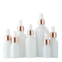 Flacon compte-gouttes OEM avec emballage, flacons en verre transparent pour huiles essentielles avec bouchon en caoutchouc, flacons cosmétiques pour liquides et essences