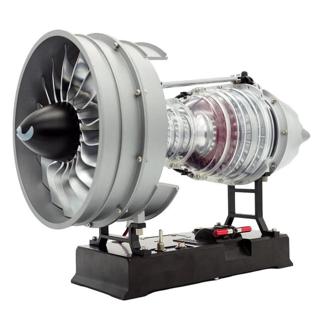 Better Creative 30CM High Quality Turbofan Engine Aircraft Engine Model Teaching Tool Creative Gift Desktop Ornament