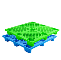 Palette en plastique à grille de neuf pieds, planche de plateforme pour entrepôt, résistante à l'humidité, pour logistique et chariot élévateur