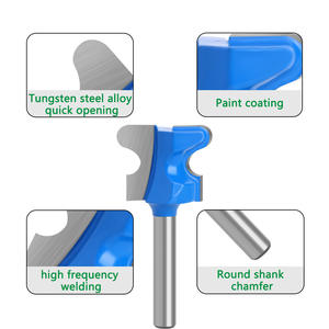 Fraise à double arc pour onglets, fraise pour tiroirs et portes d'armoires, fraise à bois, pièces de machines à bois - Product Image 2