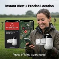 GPS de Falconerie Toutes Conditions Météorologiques 2.2g Sans Abonnement avec Maintien d'Altitude pour l'Entraînement des Rapaces sur le Terrain