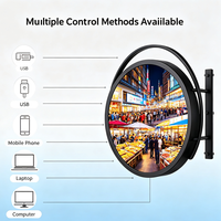 Pantalla Circular LED de Tamaño Personalizable, de Una o Dos Caras, con Señalización Digital para Paneles de Publicidad con Logotipo Redondo