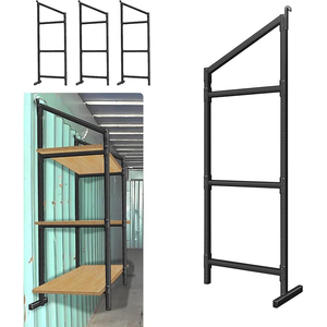 JH-机械<span class=keywords><strong>3</strong></span>层可调悬挂式货物通用易挂拆卸金属运输集装箱搁板支架 - Product Image 5