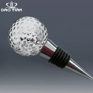 DT-WSgolf001水晶玻璃高尔夫球酒塞香槟酒瓶塞广告纪念品礼品