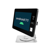 Système de point de vente Android 11 avec lecteur de carte magnétique/IC, tablette de point de vente de 13,3 pouces, petite borne de point de vente automatique ER800-A