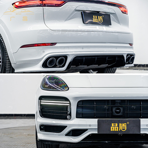 Kit carrosserie <span class=keywords><strong>Cayenne</strong></span> pour <span class=keywords><strong>Porsche</strong></span> <span class=keywords><strong>Cayenne</strong></span> 9Y0.1 2018-2023 ans, modèle Turbos amélioré comprenant des pare-chocs avant arrière et un diffuseur de lèvres TKT - Product Image 6