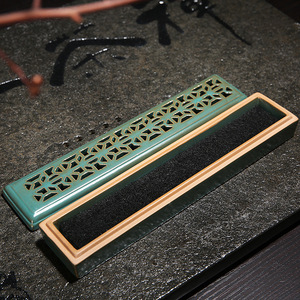 Caja horizontal <span class=keywords><strong>de</strong></span> cerámica hueca para quemador <span class=keywords><strong>de</strong></span> incienso <span class=keywords><strong>de</strong></span> sándalo, incienso <span class=keywords><strong>de</strong></span> agarwood, varillas <span class=keywords><strong>de</strong></span> incienso taoísta, aroma - Product Image 2