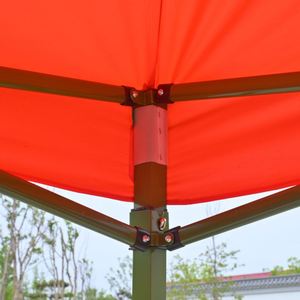 Carpa Plegable Resistente de 3x3m con Marco Verde, Toldo Impermeable para Todo Clima, Ideal para Fiestas en la Playa, Puestos de Vendedores y Ferias - Product Image 3