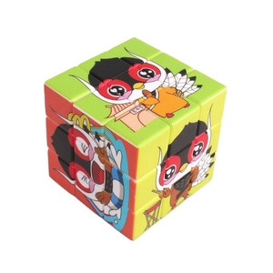 Giao Hàng Nhanh Chóng Tùy Chỉnh UV In Ấn Quảng Cáo Đồ Chơi 3X3X3 Ma Thuật <span class=keywords><strong>Cube</strong></span> Với 3D Thiết Kế Logo Tùy Chỉnh Cubes - Product Image 1
