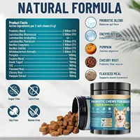 Tablet Kunyah Probiotik Felyon untuk Anjing - Vitamin D3/E Tinggi Protein, Mendukung Kesehatan Usus & Imunitas, Semua Ras & Usia