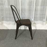 Chaise de salle à manger empilable en fer forgé, style bistrot antique, pour café, restaurant et maison, mobilier moderne